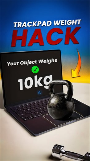 Neeraj Walia on Instagram: "Trackpad weight hack. . . #tech #technology #ezexplains #trending #trendingaudio #macbook #tricks #hack"