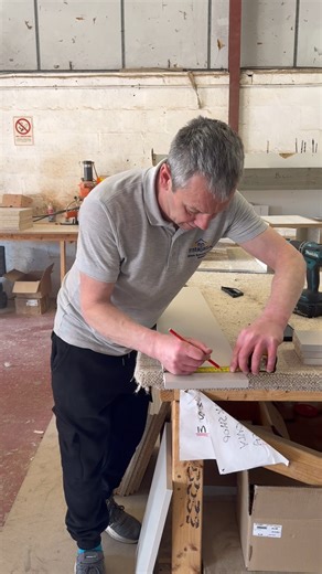 Quietly brilliant 🤫 Here’s Andy in the workshop working on our new soft-close cabinets — smooth, silent, and built to last. 🔨 Crafted with care right here in Kirkintilloch. Ready to upgrade your kitchen? Message us to get started! | Kenneth Installations