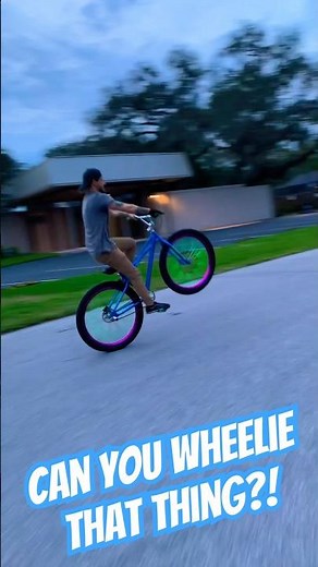 Can you #wheelie a bike!! It’s easy of you try. SE bike is the easiest for sure. #sebikes #wheelies