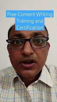 Free Content Writing Training and Certification