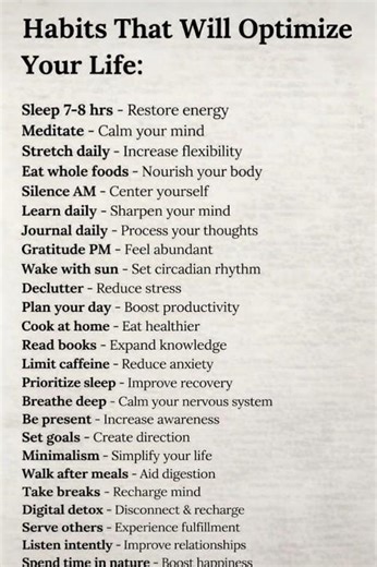 25 Powerful Habits to Optimize Your Life #quotes#phonkagressive#fyp #changeyourmindsetchangeyourlife