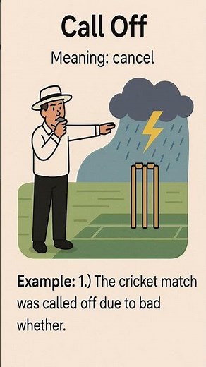 What does "Call Off" mean?”👉 Learn this useful phrasal verb used in daily English! #shorts #english