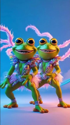 Funny & Fabulous Frog Dance Cheeky Cartoon Vibes 🐸💃