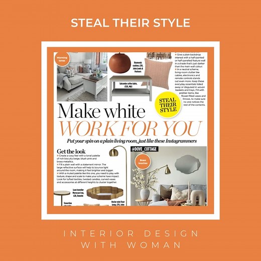 In this week's #womanmagazine we show you how to make white work without making your space feel stark. On sale now! | Woman