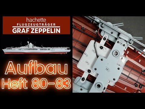 Aufbau Multifunktionsmodell Flugzeugträger Graf Zeppelin [Heft 80-83] 15cm Geschütze und Steuerung