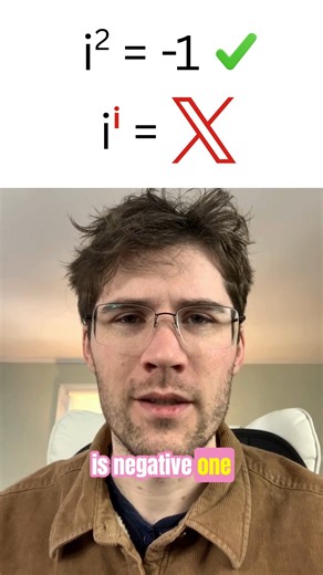 Gravity Assist on Instagram: "You've probably heard of 'i' – the imaginary unit. . But what happens when you raise it to its own power? . i^i doesn't just equal something, it equals a real number! And it's approximately 0.20787958. . How?! 🤔 This video unravels the shocking math behind one of the most beautiful results in complex numbers. You won't believe your eyes (or your brain!). . . #ComplexNumbers #MathFacts #MindBlown #iToThei #Mathematics #EulerFormula #ImaginaryNumbers"