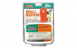 Akfix Drywall Repair Kit - Spackle Wall Repair Kit with Patch, Sandpaper, Putty Knife, Compound Hole Filler, Self-Adhesive Patch for Concrete, Plaster, Cement | 2 Pack, 9.04 Oz