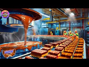 How Snickers Bars Are Made In Factory l Snickers Factory Process