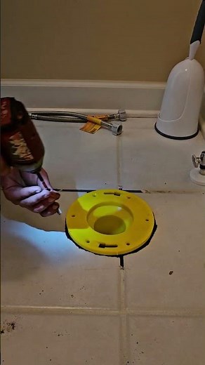 Flange Extender Install #plumbingtime #plumbing #toilet
