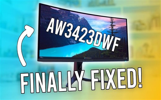 好多了! - 外星人AW3423DWF QD-OLED六月新固件测试【Monitors Unboxed】