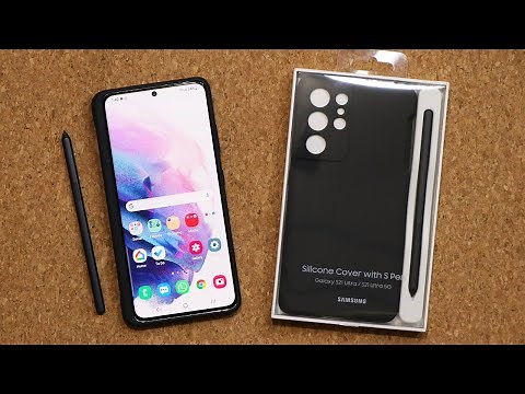 Official Galaxy S21 Ultra Silicone Cover Case with S Pen - Full Review