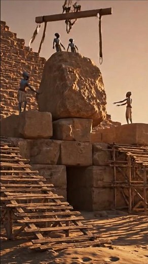 Alien Building a Perfect Pyramid 👽✨