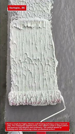 Satisfying Wall Texture Finish with a Paint Roller | Pro Plaster Technique