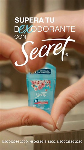 ¿Tu desodorante es complicado y ya no te protege como antes? Haz como Alessia y supera a tu dexodorante con Secret Gel. @Secret Desodorantes #Publicidad