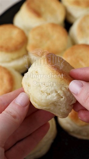 Y'all, you know we LOVE a good 2-Ingredient Biscuit.... because nothing better is getting biscuits on the table in no time. Find the full recipe below!⁠ 👇️⁠ ⁠ ✨REMINDER: Don't forget to save this recipe for later!⁠✨⁠ ⁠ Ingredients:⁠ • 2 cups White Lily Self-Rising Flour⁠ • 1 1/2 cups heavy whipping cream, cold⁠ ⁠ Directions:⁠ 1. Preheat oven to 450F.⁠ ⁠ 2. Make a well in flour and slowly pour in cream while combining until a dough begins to form.⁠ ⁠ 3. Turn onto a lightly floured surface and ge