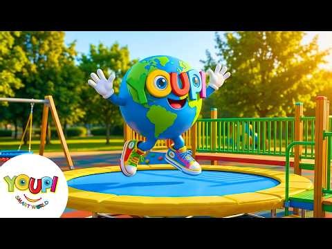 ☀️ Jump & Bounce! Trampoline Song for Kids | Youpi Smart World Nursery Rhymes