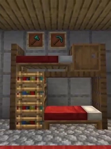 How to make a bunk bed in Minecraft