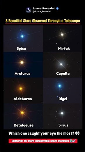8 Most Beautiful Stars Ever Seen Through a Telescope #shorts #viral #trending #viralvideo #short #us