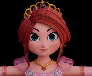 ArtStation - Disney Style Princess- Fully Rigged | Game Assets
