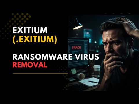|| SOLVED ✅🔘|| Exitium (.exitium) ransomware virus - removal and decryption
