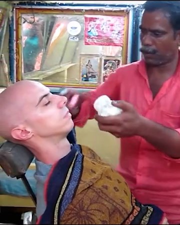 💛 RELAX BABA 💛 #asmr #cosmicbarber #baba #worldsgreatestheadmassage #indianbarber