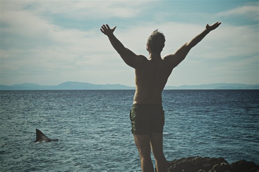 Watch this funny Air Force video that says screaming at sharks scares them away