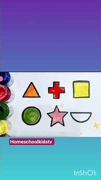 Learn Colors and Shapes with Fun Examples | Kids Learning Video #kidslearning​​​​​ #shorts​​​​​