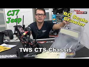 NEW RC Scaler CJ7 CTS-Chassis 4x4 Bausatz von TWS #rc #rcscale #rccrawler #scale #crawler #offroad