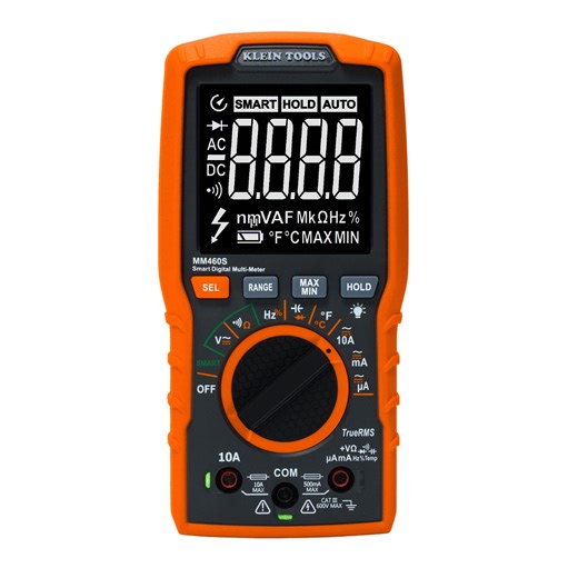 Klein MM460S Smart Digital Multimeter, 600V AC/DC Auto-Ranging