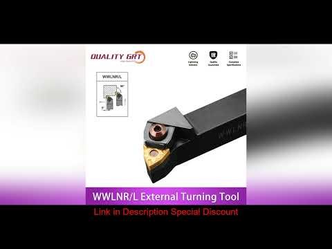 Q.Grt WWLNR2020 WWLNR2525 WWLNR3232 External Turning Tool Holder WNMG Carbide Inserts WWLNR Lathe B