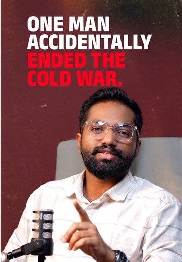one man accidentally ended the Cold War. Not with a bomb. Not with a treaty. With a misread note at a press conference. #BerlinWall #ColdWar #GermanHistory
