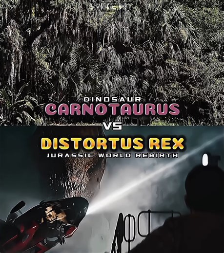 CARNOTAURUS DISNEY VS DISTORTUS REX #jurassicworld #dinosaur #edit #battle