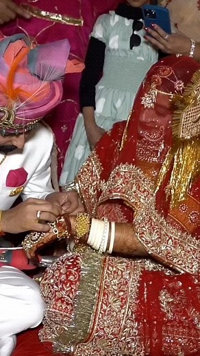 176K views · 10K reactions | #weddingday #bride #groom #love #couplegoals #fyp #ritual #legacy | Rivaj of Rajputana | Facebook
