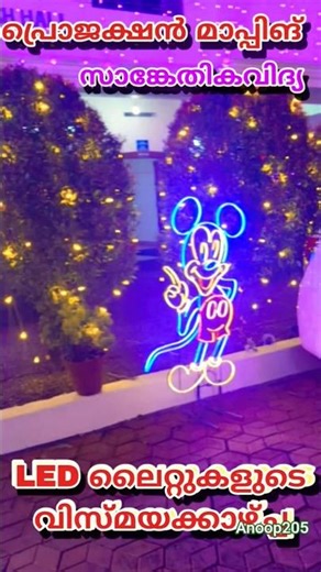 Amazing views of LED lights ❤️# LED light# projection map # Technology