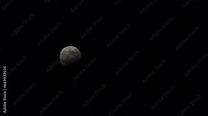 28 October 2023 lunar eclipse Time-lapse
