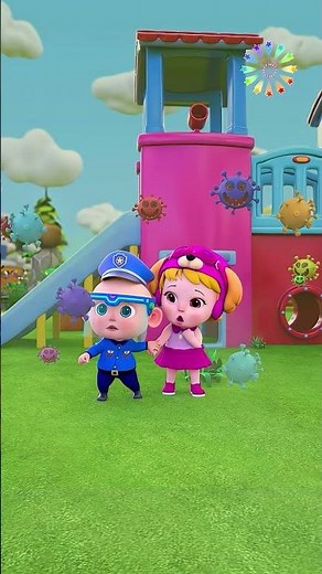 Bad Germ Go Away Song | Best Funny Nursery Rhymes For Kids #Shorts