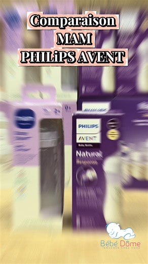 Quel biberon choisir pour bébé ? 👶 Nous comparons aujourd'hui les biberons MAM et Philips Avent pour vous aider à trouver celui qui conviendra le mieux aux besoins de votre petit. Confort, praticité, et bien-être de bébé : découvrez les atouts de chaque marque ! Vous êtes plutôt MAM ou Avent ? Partagez vos expériences en commentaire ! 🍼💬 #magasinbebe #bebedome #puericulture
