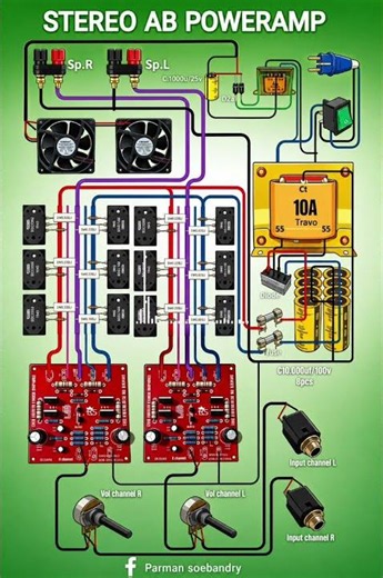 STEREO KLAS AB POWERAMP #sorts #elektronikk #smartphone #automobile #elektromedik #arduinoproject
