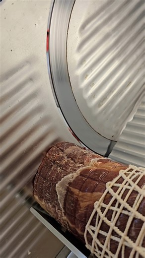 Slicing Capicollo like a true Italian! 🇮🇹❤️ Paper thin, full of flavor, and so satisfying to watch. This is how you slice capicollo the right way. Would you serve it in a panino or straight onto the antipasto board? 🤌 👉 Explore more authentic Italian recipes here: vincenzosplate.com #fblifestyle | Vincenzo's Plate