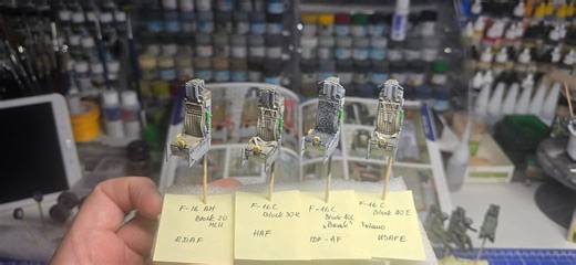 1.4K views · 30 reactions | Aces II ejection seats for my F-16s. Various models, various periods, some with seat belts, some without (here will be figures from Reedoak). All seated figures have JHMCS helmets, but some will be swapped for figures with HGU-55 helmets. ☠️ Stay Frosty ☠️...  | RMD Manufaktur | Facebook