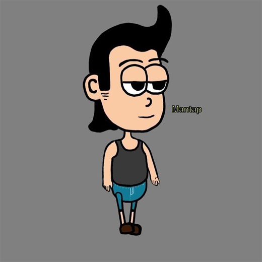 Animasi sederhana orang berjalan