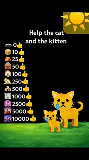 help the cat and the kitten 😭😭#audio #sound #viral #cat