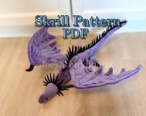 Dragons Skrill Plush Pattern PDF How to Train Your Dragon - Etsy