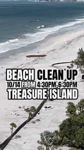 36K views · 966 reactions | ️Beach CLEANUP today, 10/14 at 4:30pm on...