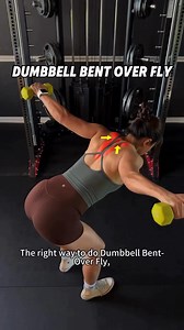 How to do a perfect dumbbell bent over fly #workoutathome #arms #homeworkout #gymgirl #gymtips #fyp #gymmotivation #shoulders #shoulderworkouts #explorepage #gym #fitness | Girl Gym