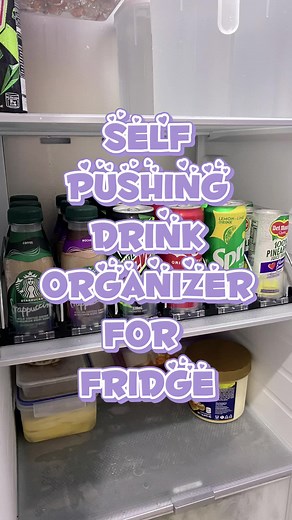 Self Pushing Drink Organizer…. #MomApproved #MomsOfTikTok #fyp #ForYouPage #fypシ #xyzcba #Philippines #OrangeAppFinds #Refill #Restock #RefOrganization