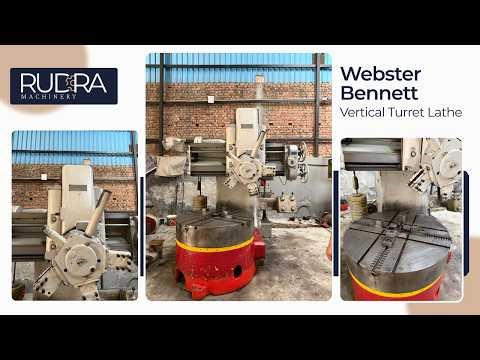 Webster & Bennett 48" Vertical Turret Lathe | Heavy Duty Conventional VTL in Action