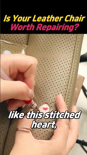 How to Repair Damaged Leather Seats Like a Pro! Perforated Leather Restoration Hack #LeatherRepair