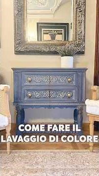 Lavaggio di colore con #magicpaint consigli su come farlo su un mobile vecchio #diy #colorwash