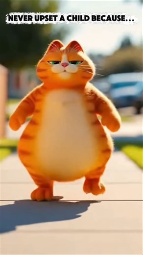 Never upset a child because..😃🤩 #cats #animation #newyork #American #catstory #cat #funnycat